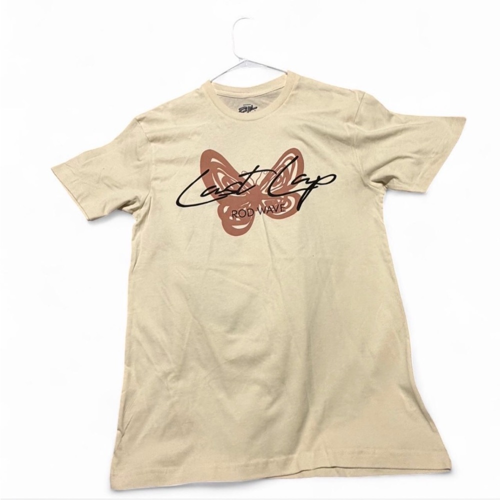 Last Lap Tour Cream and brown Rod Wave tee